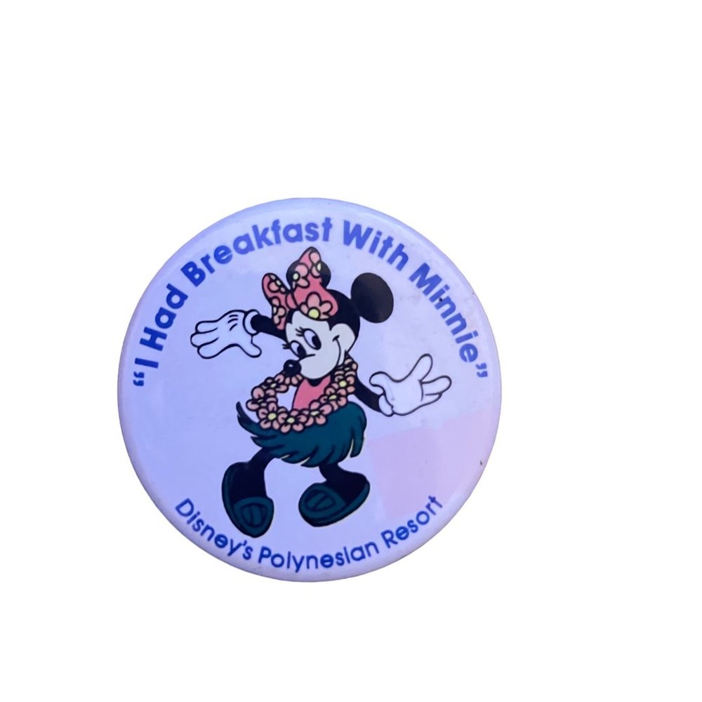 Vintage 90s Disney World I had breakfast with Minnie Mouse Polynesian Resort Pin